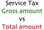 Service Tax Valuation - Rule 2A/2C - What is Gross amount and what is Total amount? 